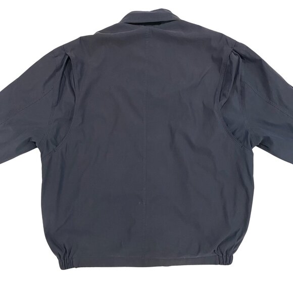 St. Johns Bay Navy Workwear Jacket M w/ Phone Pouch - Picture 4 of 8